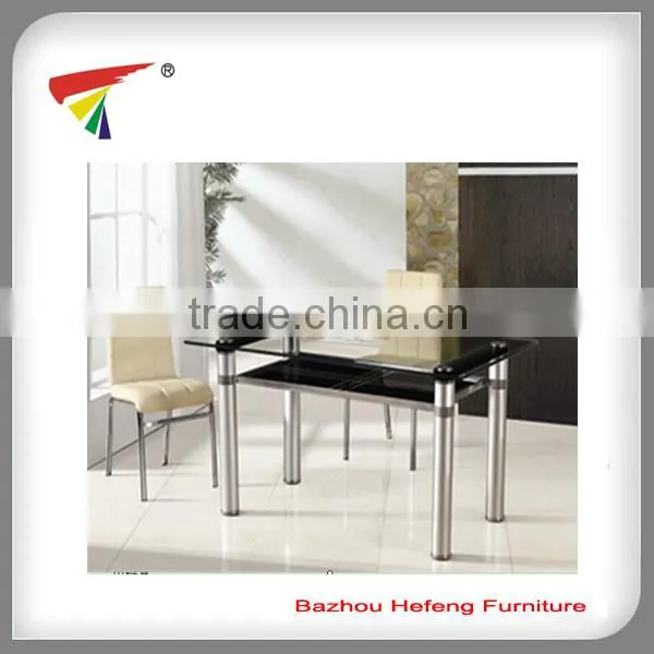 modern glass dinner table