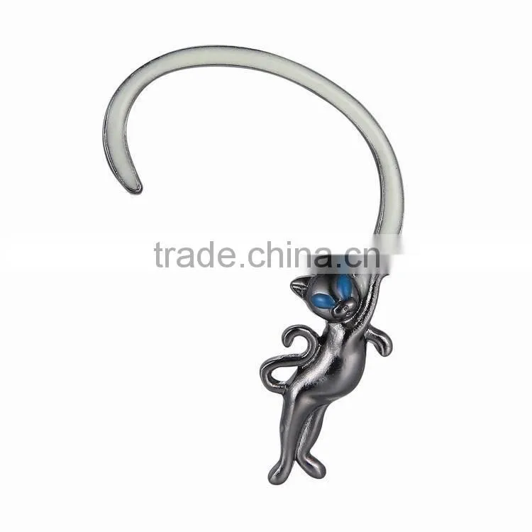 1pc order support cat glow in the dark girls small earrings