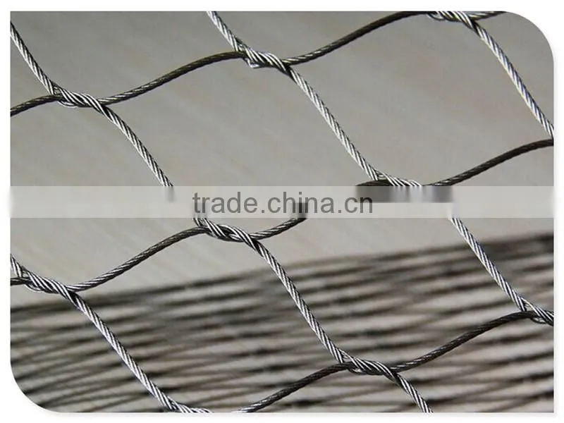 High strength customized stainless steel animal enclosure zoo mesh