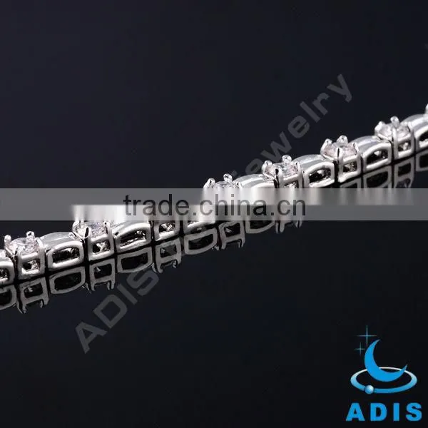 New Style Fancy Prong Setting Zircon Brass Chain Bracelets