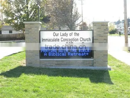 Italy---Outdoor P16mm programmable led message display panel board sign