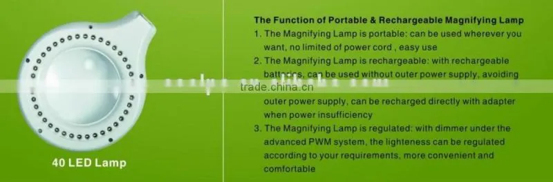 40 LED lights Desk Laboratory magnifier lamp/led magnifying desk lamp