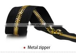 With no zip runner 30 cm no 4 gold brass zipper roll by meter