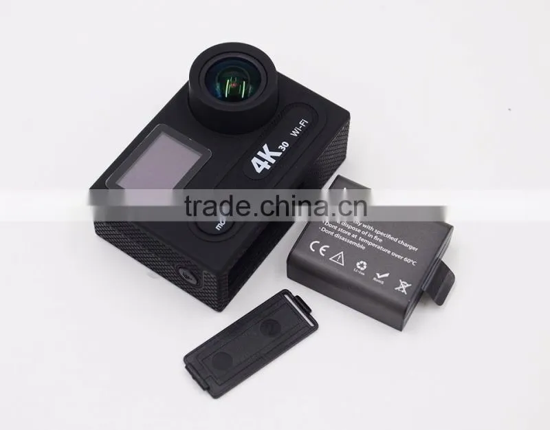 Be Unique !! Ausek Dual Lens 4K 30fps Wifi Sport Camera 2.4G Action Camera