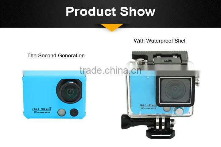 Wifi 1080p action camera support Snap shot & Burst shot & Slow motion & FPV