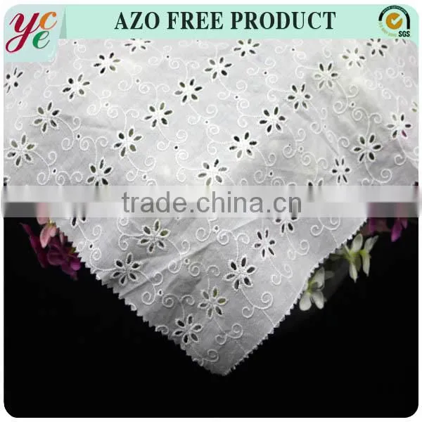 2016 high quality wholesale cotton embroidery for garment