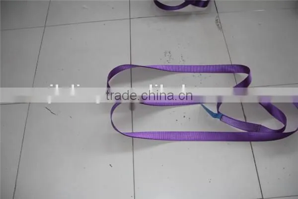 Endless webbing lifting sling belt for crane