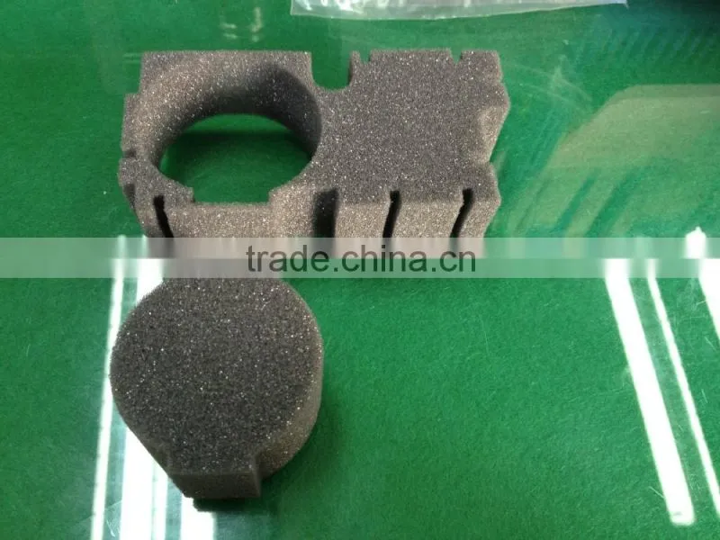 Waterjet cut PU foam package box