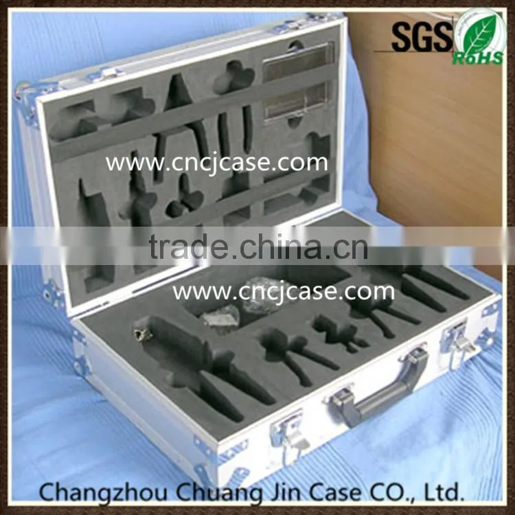 High-grade aluminum tool box with customizable EVA model