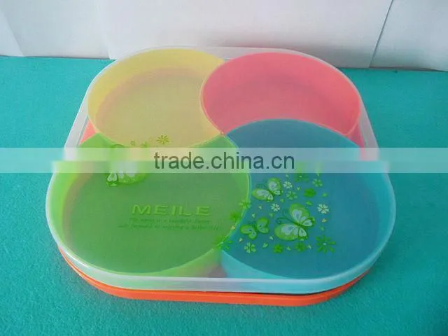 Lovely Plastic Compartment Fruit Tray