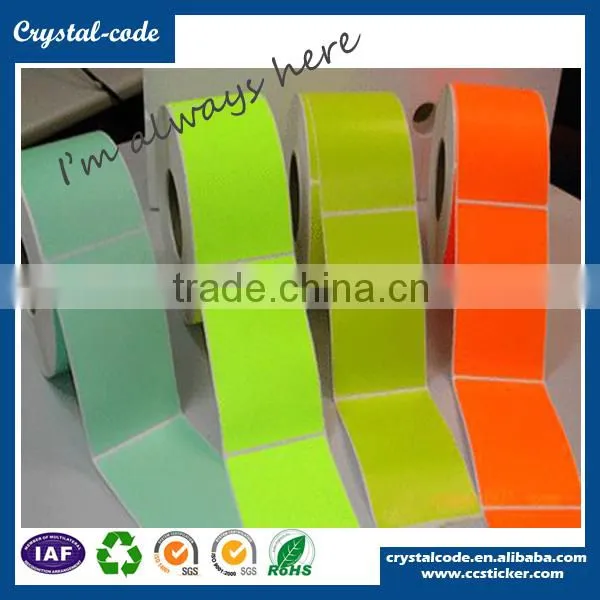 Printing customized normal fluorescent sticker