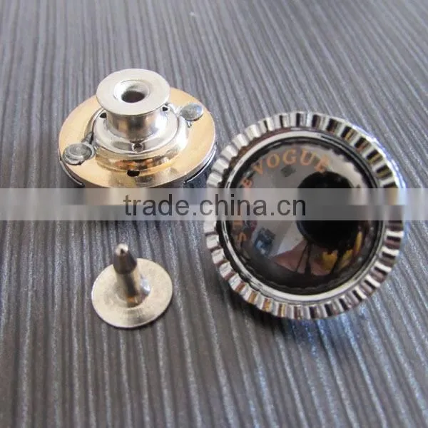 laser fashion metal jeans button