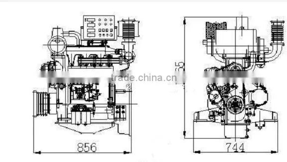 WEICHAI motor diesel barco for sale