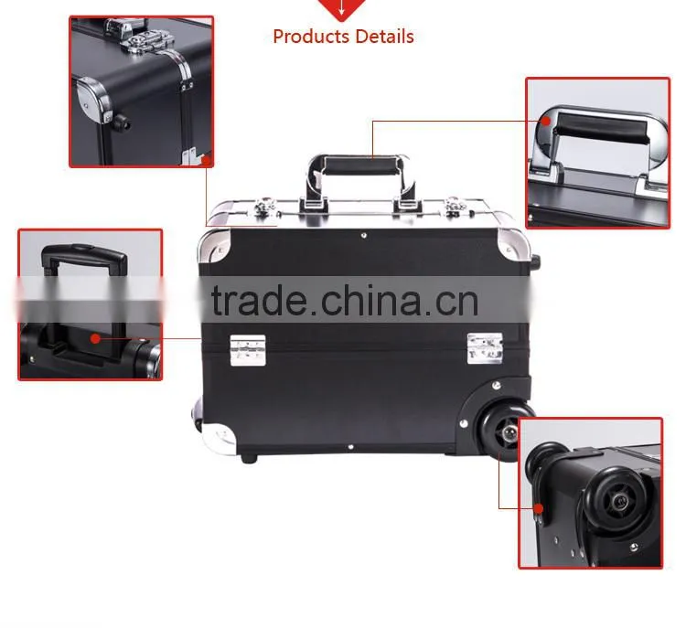 Sunrise Cheap Professional Aluminum Trolley Makeup