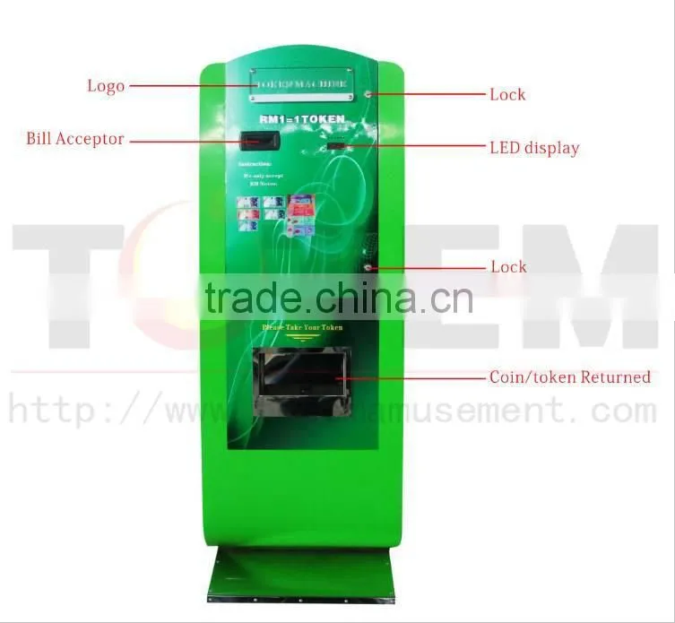 coin exchange machine in payment kiosk