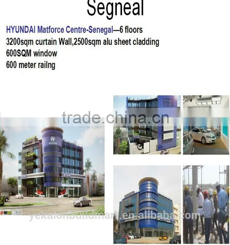 2015 Shenzhen modern design aluminum glass wall insulation panel interior decoration with nice prices