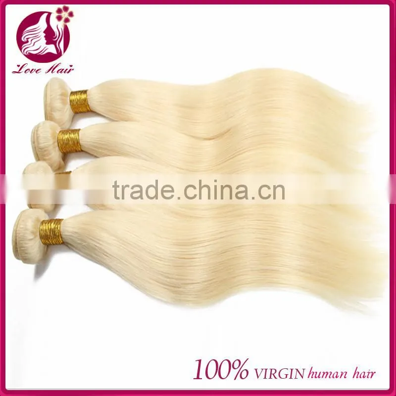 AAAAAAAA Vietnamese virgin hair natural blonde human hair extensions tangle and shedding free