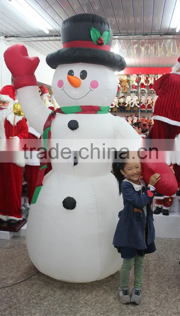 Commercial Plaza 2.4m Large inflatable snowman xmas decoration