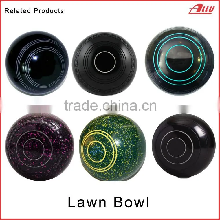 Professional lawn bowling ball