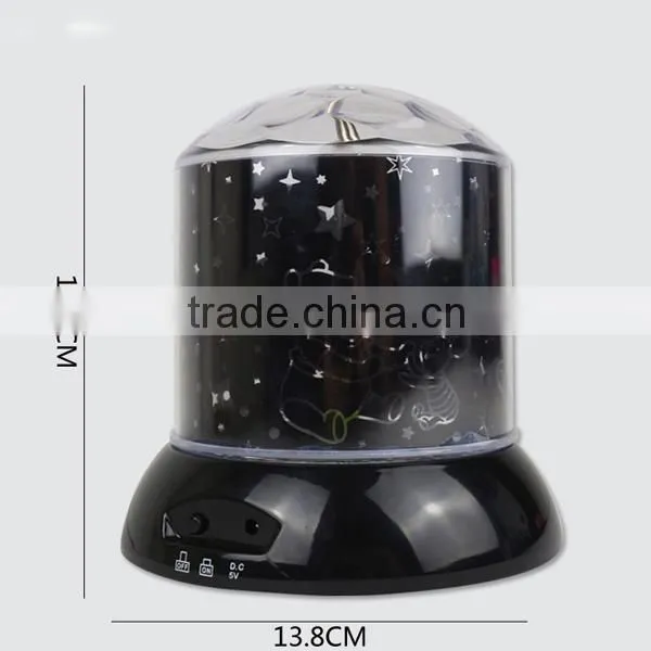 2015 Factory Provide the Projection Lamp Creative LED Rotating Projector