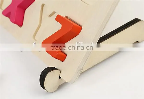 wooden training aid colour letter toy