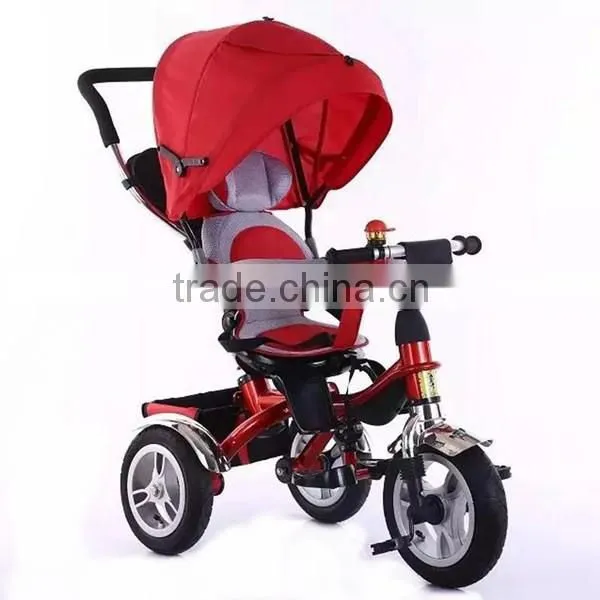 Cheap price Kids Pedal Tricycle Baby Tricycle with Cnopy,Steel Frame Baby Tricycle with 3 Wheels