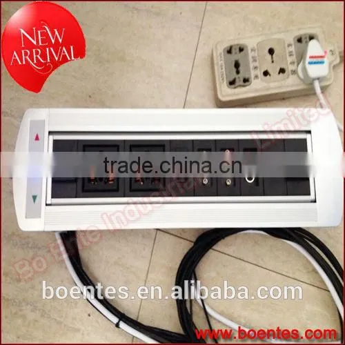 Motorized Desktop Socket with HDMI and Indian power cable/ Electric Desktop plugs