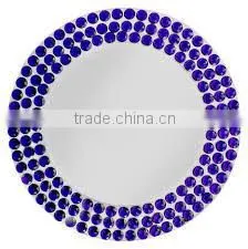 Crystal decorative crystal charger plate