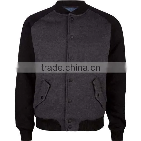 Custom manufacturer fashion varsity letterman jacket with hood