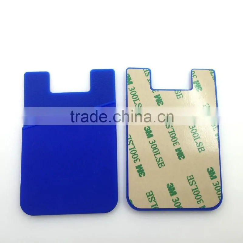 New Custom Logo Print Promotional Gift Mobile Silicone Self-adhesive Credit Card Pocket