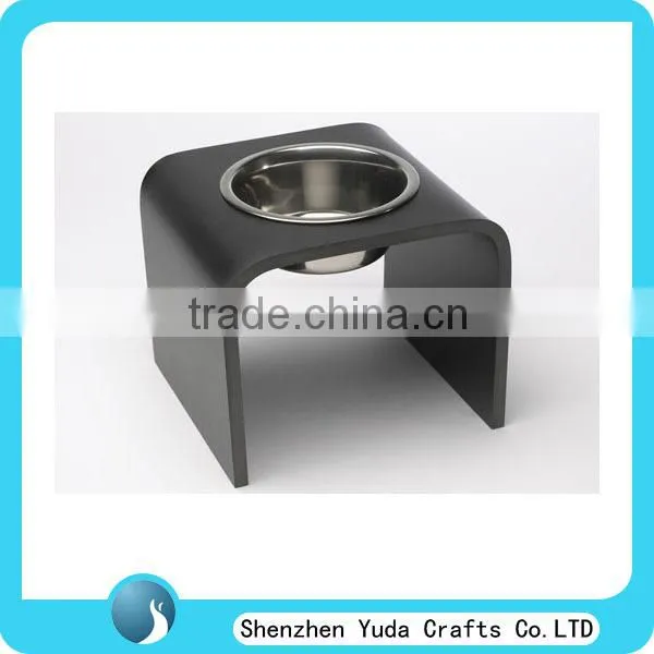 Acrylic pet double bowls plastic pet bowl for cat