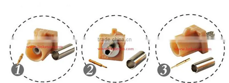 Fakra crimp Plug connector