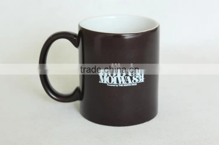 11oz ceramic advertising magic mug hot water color changing mug