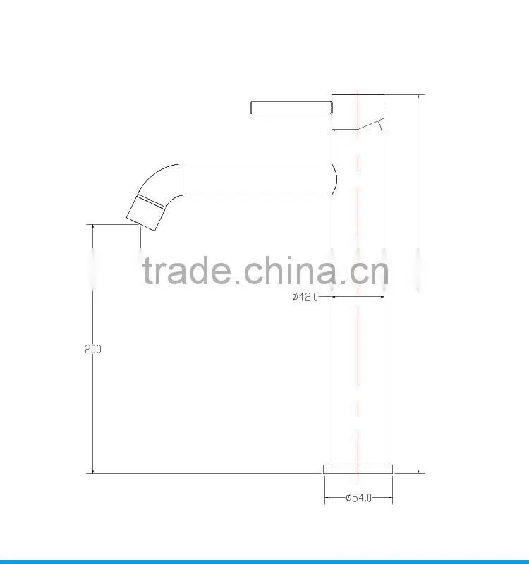 Russia Gun Single Handle UPC Brass Lavatory Faucet