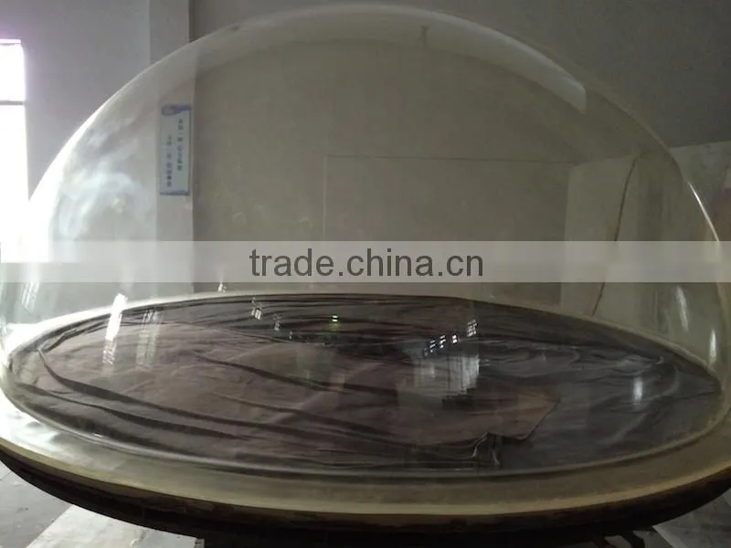 clear plexiglass dome