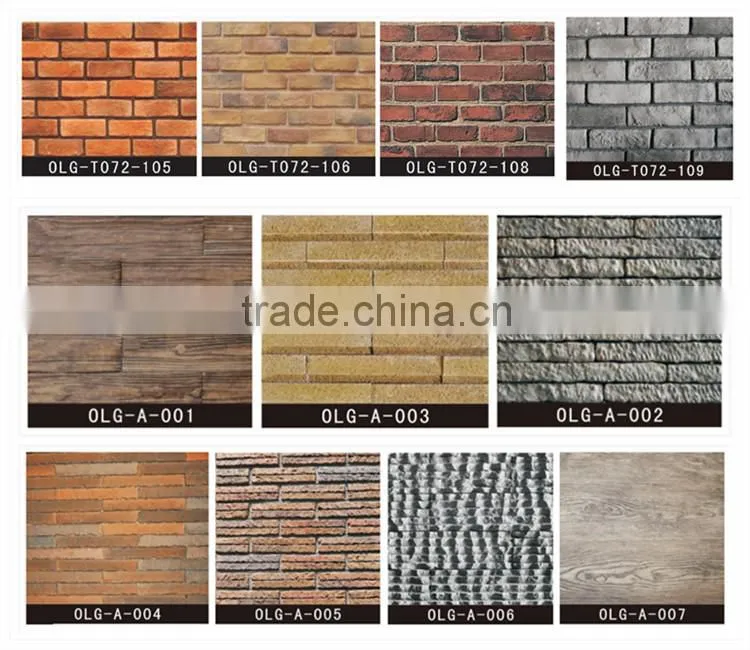 Environmental-friendly artificial thin face brick