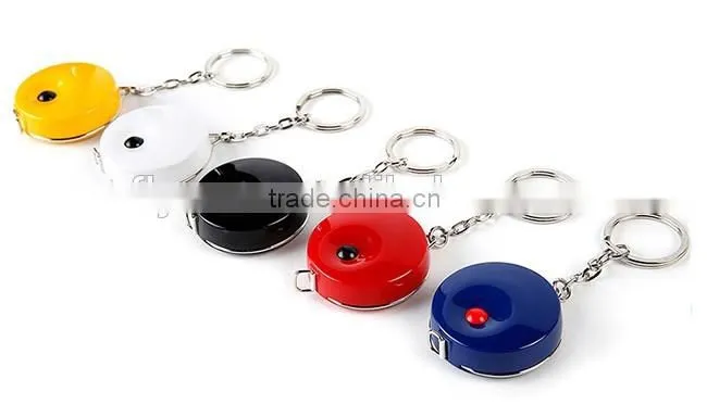 Tailor ruler promotional brand sewing mini measuring tape with keychain