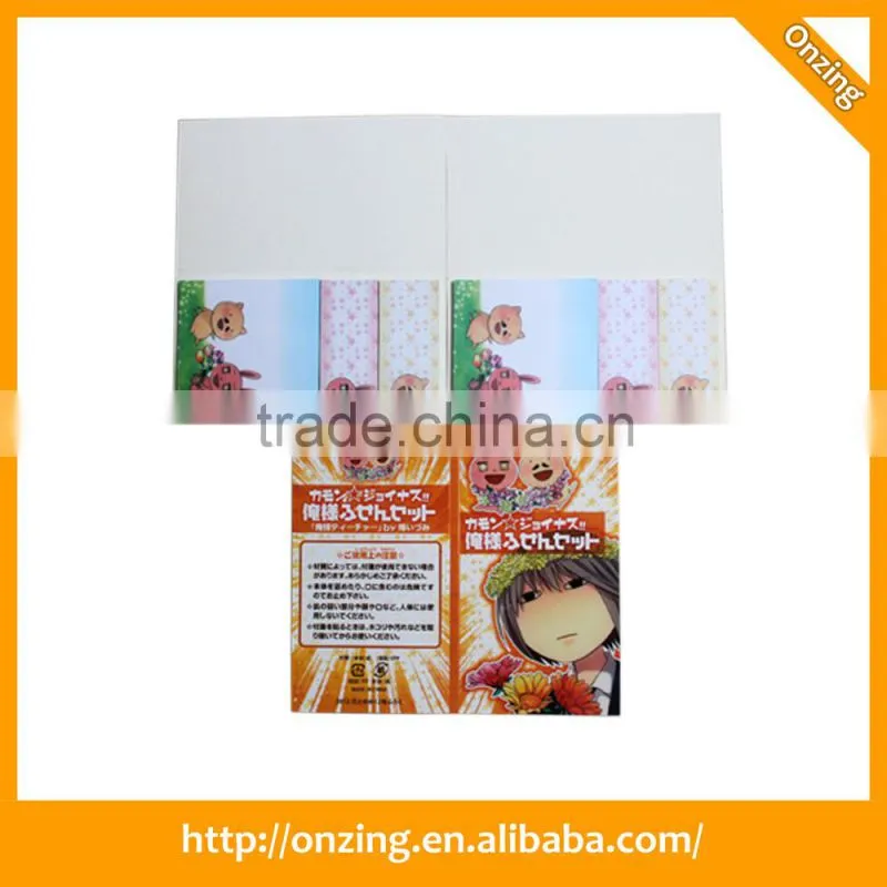 2015 Onzing hot sale Memo Pad With Page Marker made in China