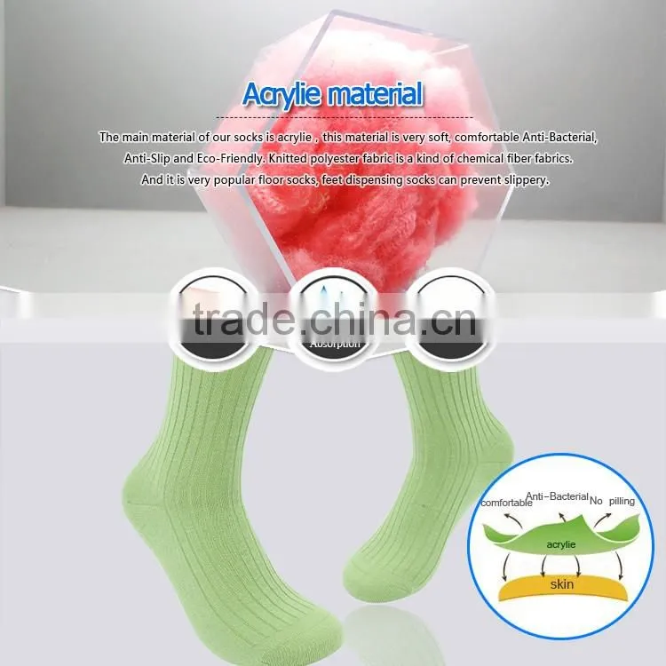 Plain strip men compression sock custom knee high wool socks