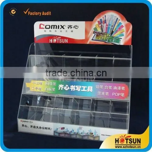 New style acrylic high quality stick on pen holder