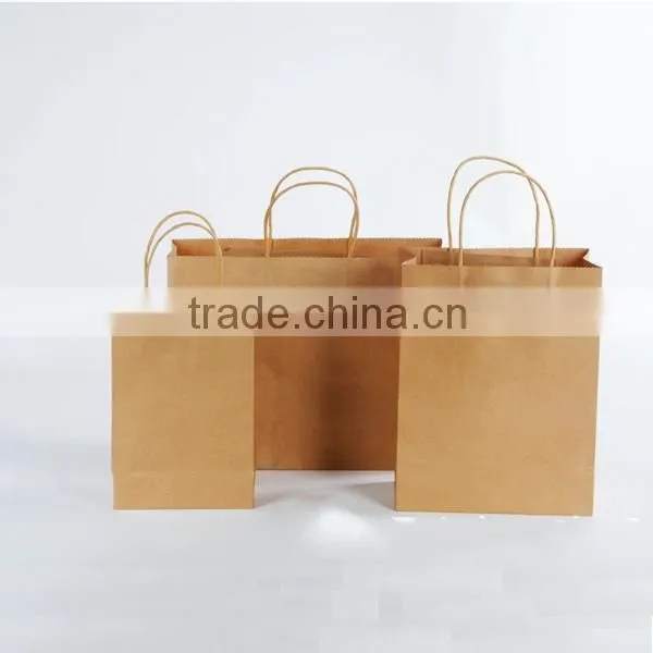 Cheap custom craft Christmas gift paper bag with logo print