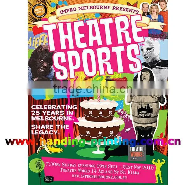 Advertising sports posters printing