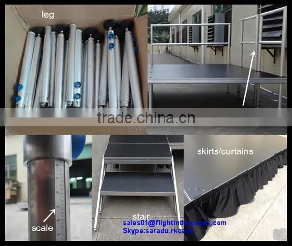 Ourdoor Beyond Stage with Adjustable Height 80cm - 140cm Nonslip Finish