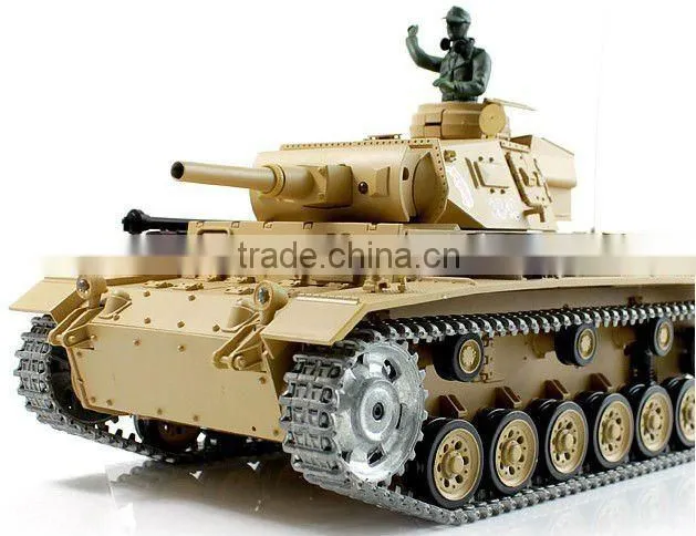 3879-1 1:16 German Panther G Type Metal Airsoft RC Battle Tank RTR w/ Smoke, Sound