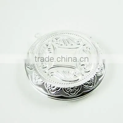 30mm setting size round brass silver vintage photo locket,retro photo locket 1112006