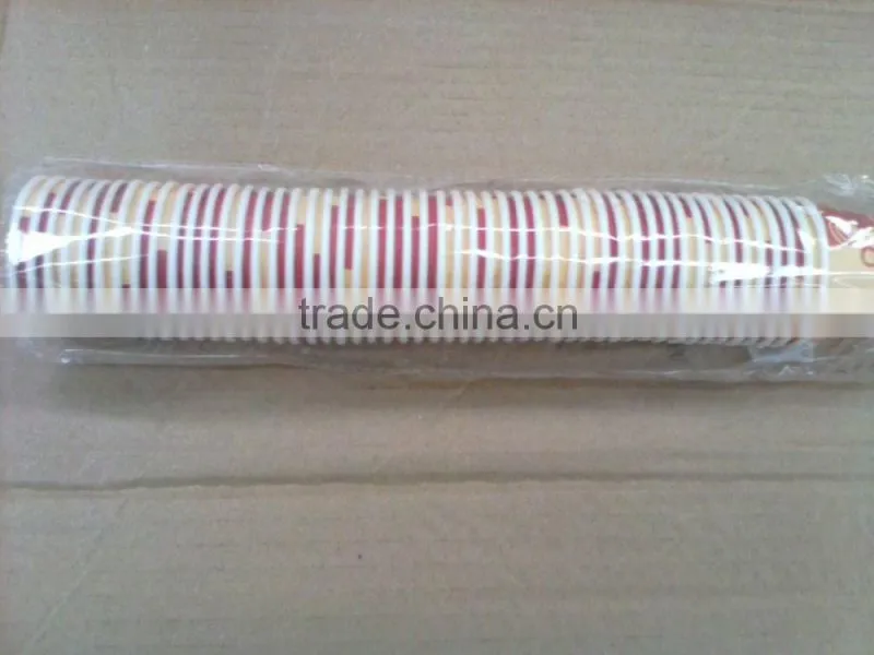 2.5oz disposable single wall paper cups with custom logo printed and PE coated