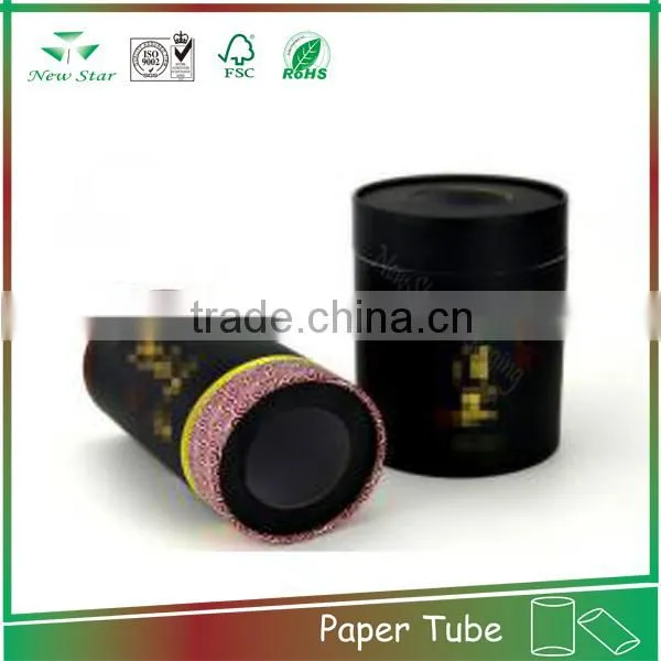 eco-friendly cylinder paper tube packing cosmetic custom paper tube cans with logo printing