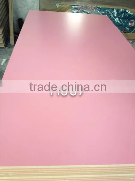 18mm pink laminated melamine mdf board from Linyi