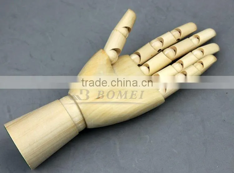 12" wooden male hand artist manikin
