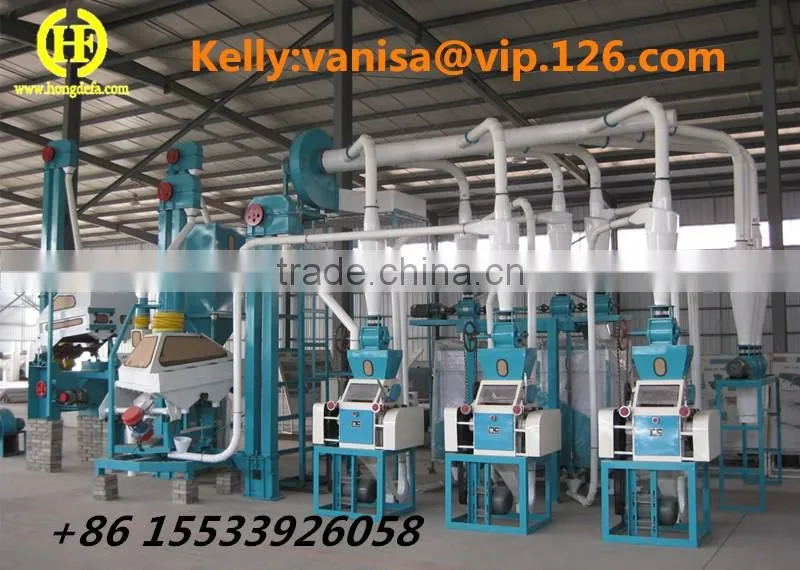 Small Scale Hot Sale 10T Corn Flour Milling Mill Machine